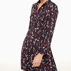 Kate Spade so foxy foxes smocked dress